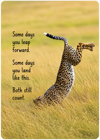 Grief Buddy Cards™ Leopard Crash