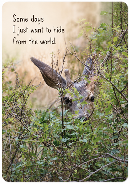 Grief Tuckaway Cards™ Hiding Deer