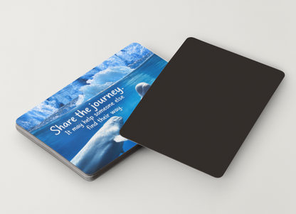 Beluga Whales – Share Your Journey – Magnet