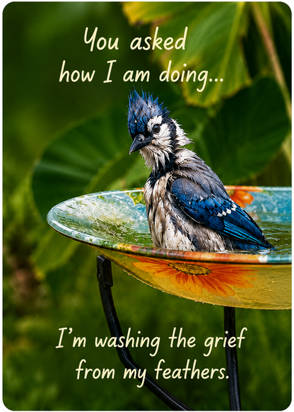 Grief Tuckaways Cards™ Blue Jay