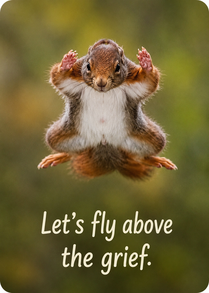 Grief Buddy Cards™ Flying Squirrel