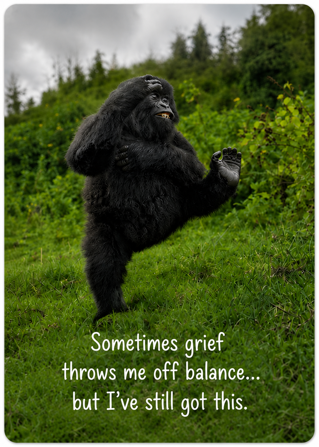 Grief Buddy Cards™ Goofy Gorilla