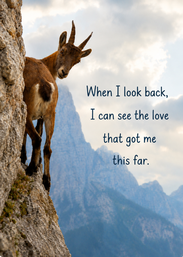 Grief Tuckaways Cards™ Mountain Goat