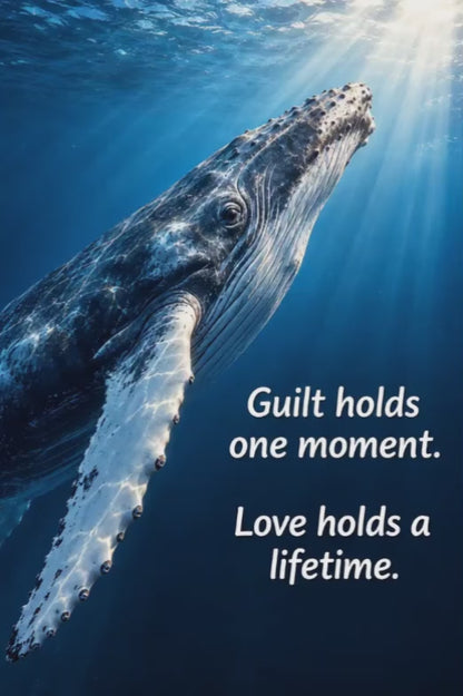 Humpback Whale – Guilt Holds a Moment. Love Holds a Lifetime – Magnet