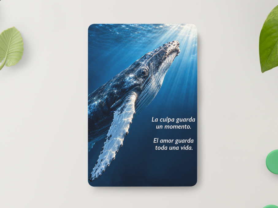 Ballena – La culpa guarda un momento. El amor guarda toda una vida – Imán