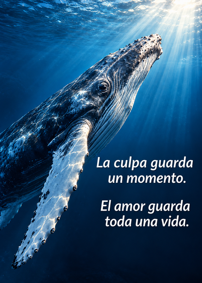 Ballena – La culpa guarda un momento. El amor guarda toda una vida – Imán
