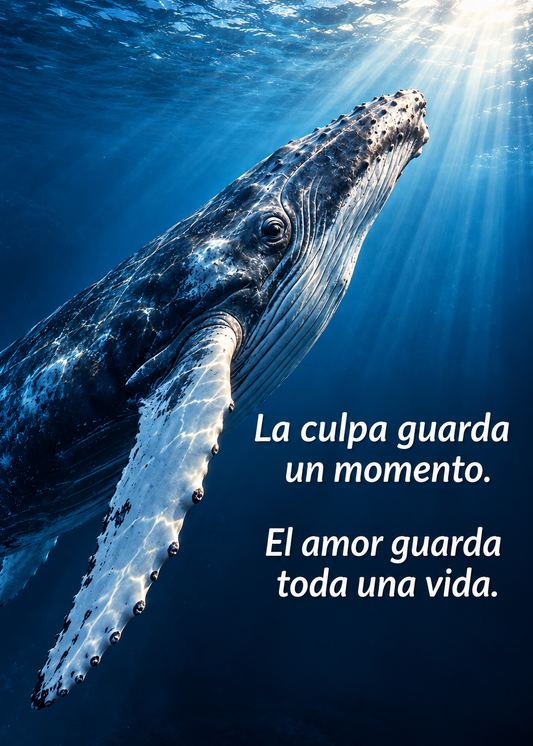Ballena – La culpa guarda un momento. El amor guarda toda una vida – Imán