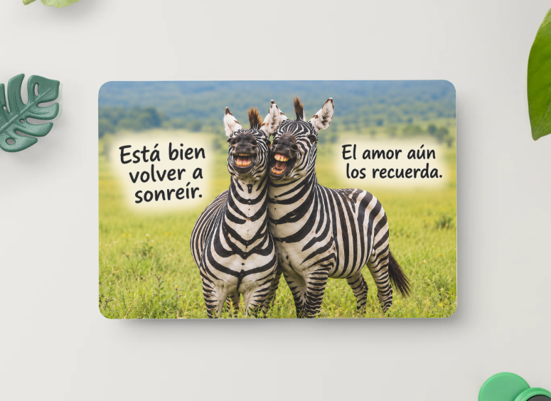 Cebras sonrientes – Está bien volver a sonreír – Imán