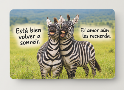 Cebras sonrientes – Está bien volver a sonreír – Imán