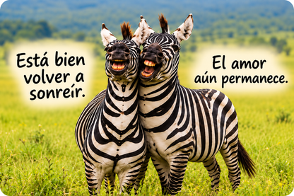 Cebras sonrientes – Está bien volver a sonreír – Imán