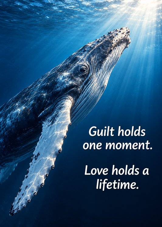 Humpback Whale – Guilt Holds a Moment. Love Holds a Lifetime – Magnet