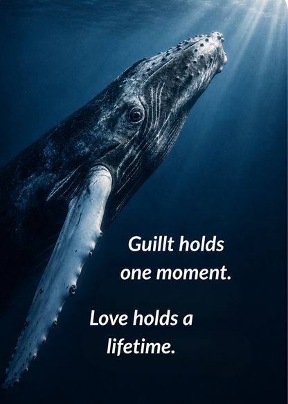 Grief Tuckaway Cards™ Whale